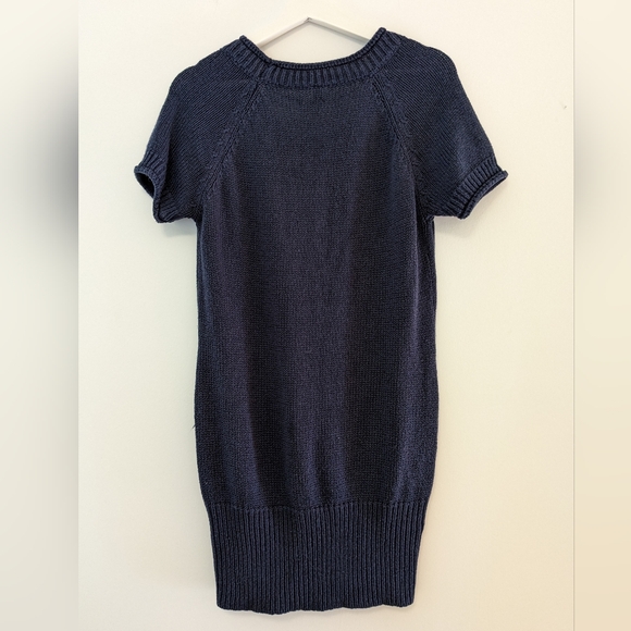Thyme Maternity Navy Blue knitted dress size L - Picture 7 of 9